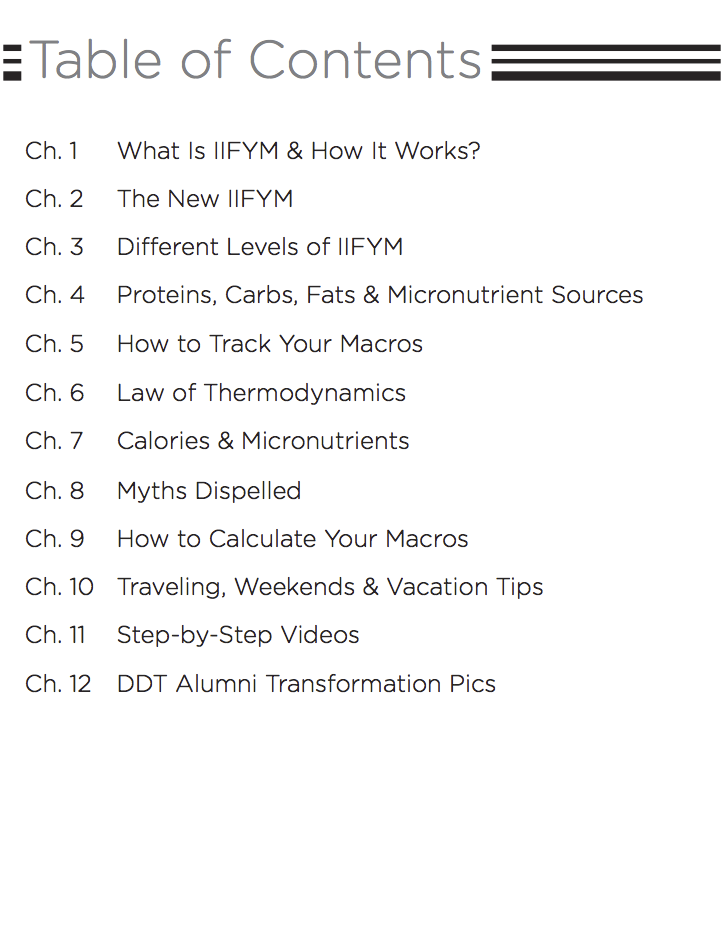 DDT Flexible Nutrition Book